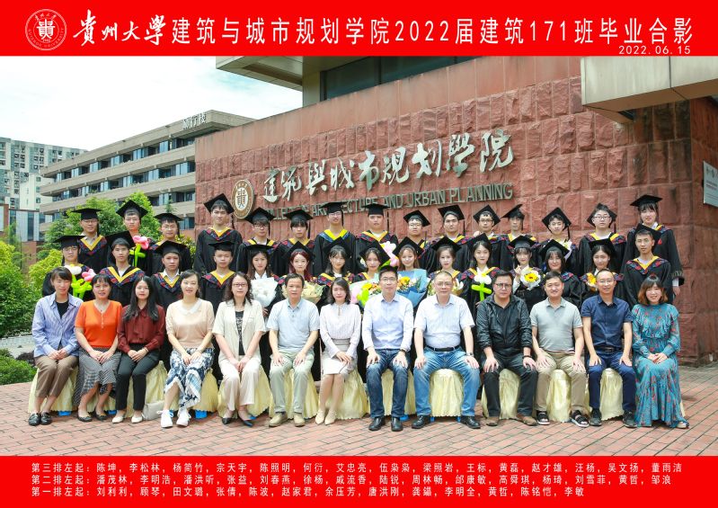2022届建筑171班毕业照